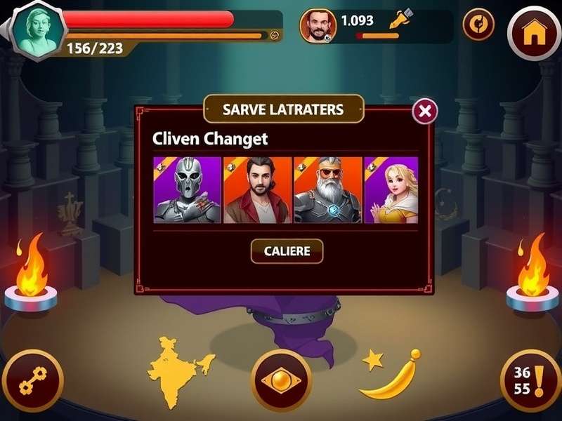 Serve Slayers Battle Arena character selection screen